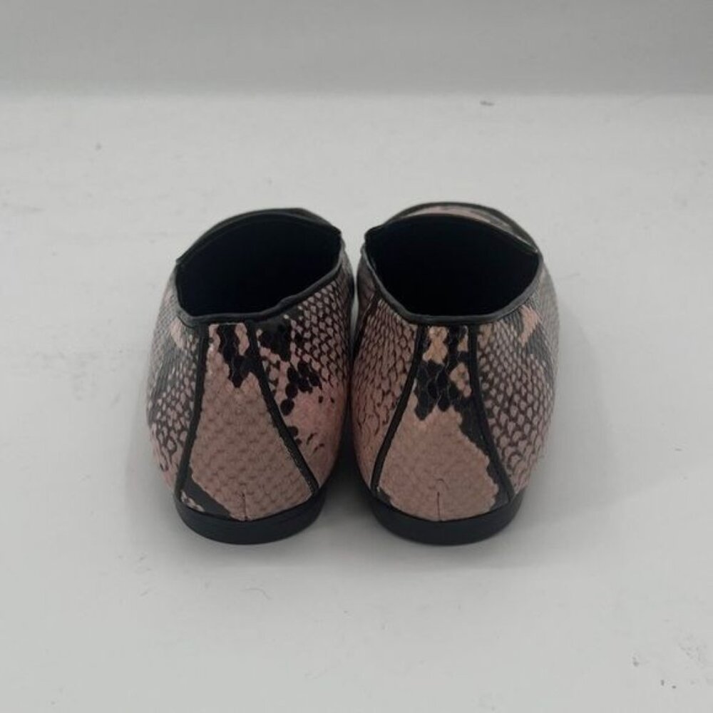 Marion Parke Caroline Snakeskin Embossed Leather Loafer in Pink Python - Size 6 - Picture 5 of 8